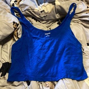 Express Blue Crop-Top Size Small